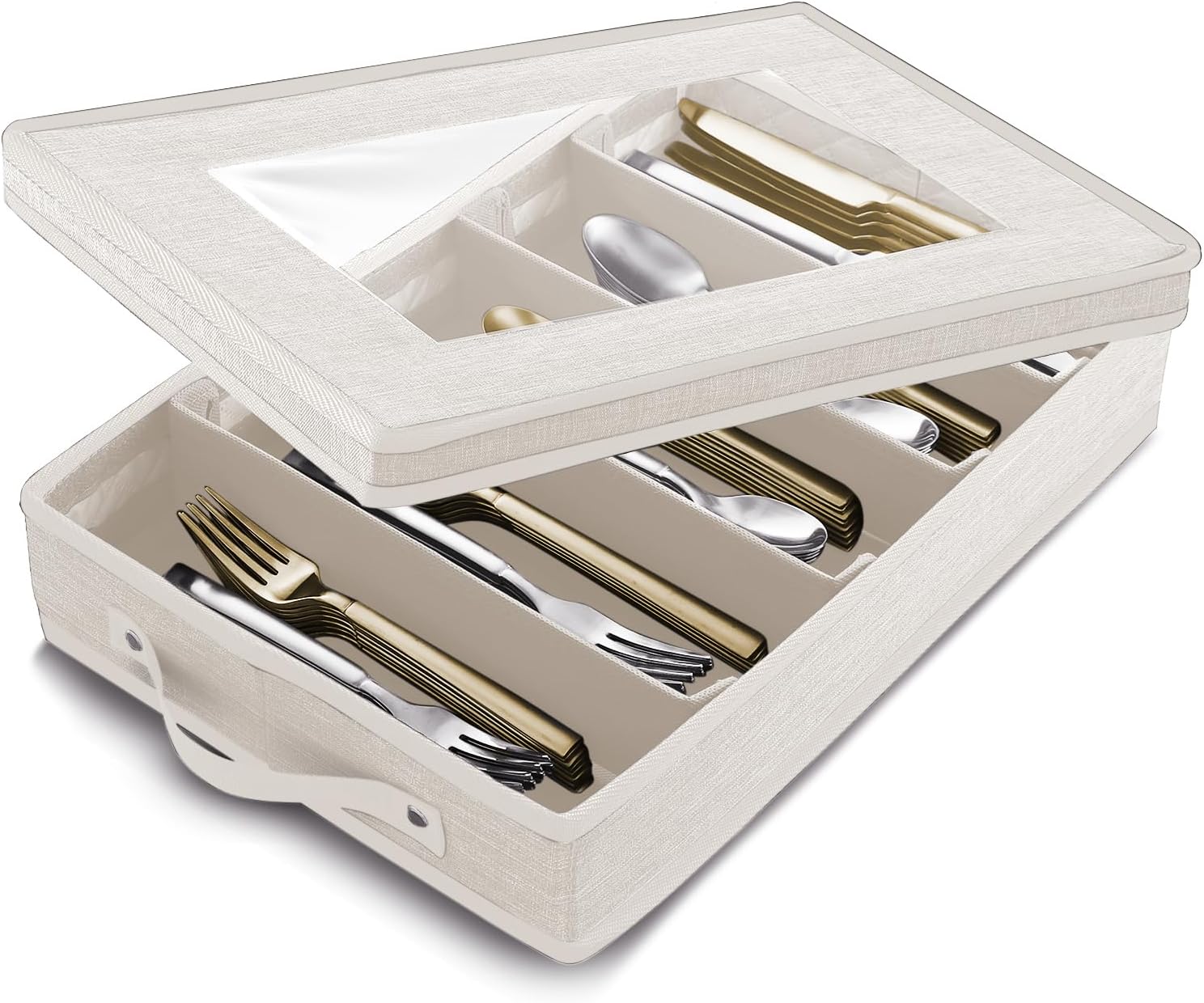 Drawer-Style Cutlery Organizer For Silverware